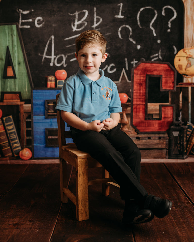 Kate Back to School Summer Blackboard Colorful ABC Backdrop